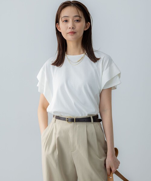 tシャツ GIZAコットンドルマンスリーブ Tシャツ レディース