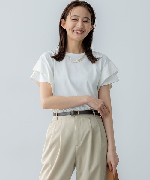 組曲 tシャツ GIZAコットンドルマンスリーブ Tシャツ レディース