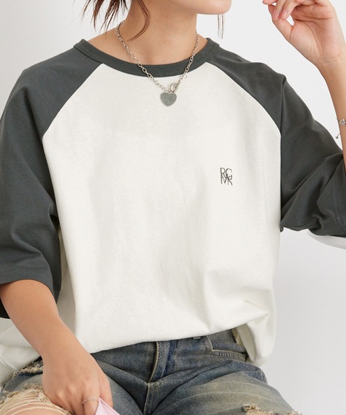 セール】 【接触冷感】胸ポケット付きラグランスリーブTシャツ