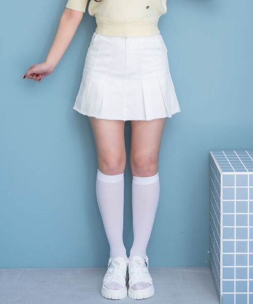 Emsexcite デニムスカート アソートプリーツミニSK : ZOZOTOWN