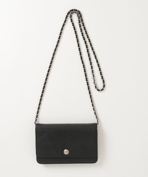 CHANEL 「CHANEL」 チェーンウォレット 財布 - ブラック