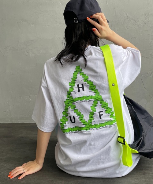 tシャツ 「HUF/ハフ」 DESKTOP バックプリント ショートスリーブTシャツ レディース メンズ
