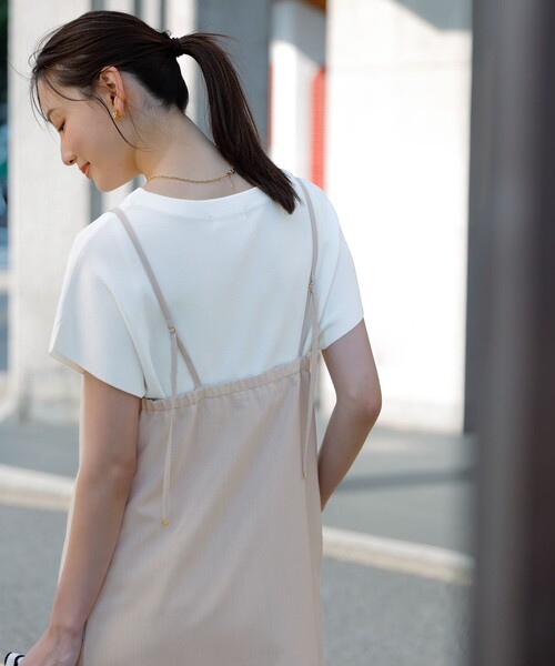 【セール中】大きいサイズ any SiS L 接触冷感・UVケアワンピース any SiS｜【接触冷感・速乾・UVカット・洗える】スイートクール