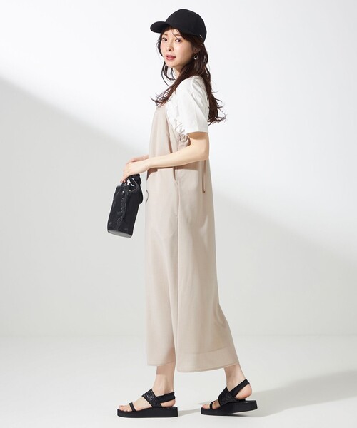 【セール中】大きいサイズ any SiS L 接触冷感・UVケアワンピース any SiS｜【接触冷感・速乾・UVカット・洗える】スイートクール