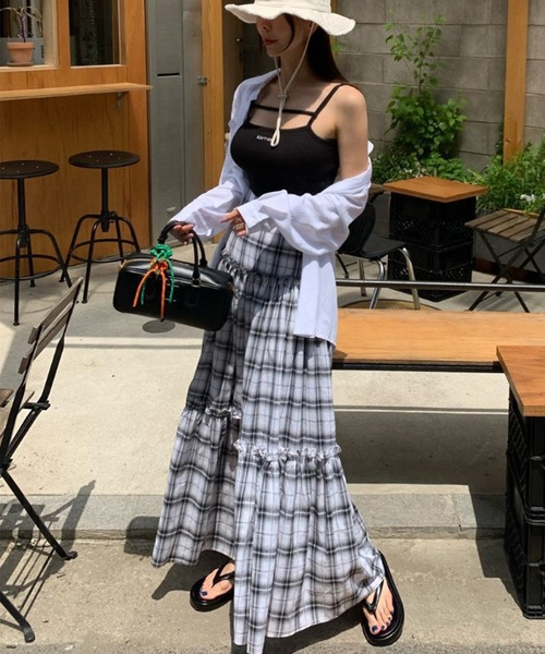 DAY CLOSET ロング スカート 夏 レディース ふわっと風に舞う。ハイ