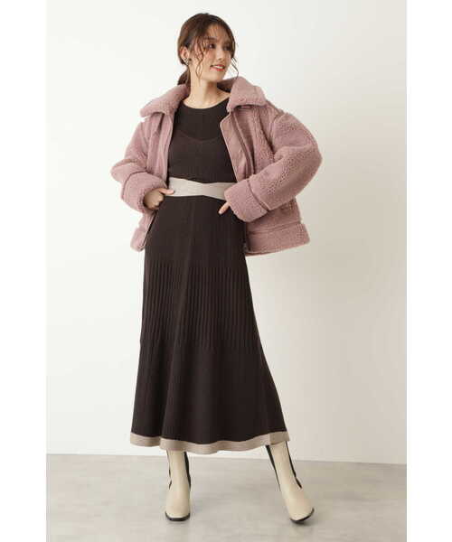 「JILL STUART」 ジップアップブルゾン SMALL ピンク レディース_画像9