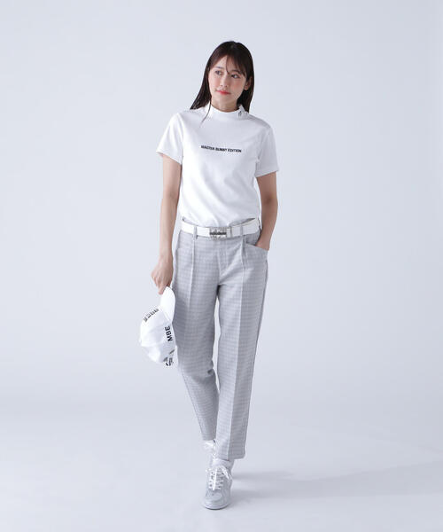 tシャツ 「MASTER BUNNY EDITION」裏ワッフルジャージ半袖モックネックカットソー レディース 裏ワッフルジャージ半袖モックネックカットソー | MASTER BUNNY