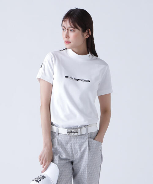 tシャツ 「MASTER BUNNY EDITION」裏ワッフルジャージ半袖モックネックカットソー レディース