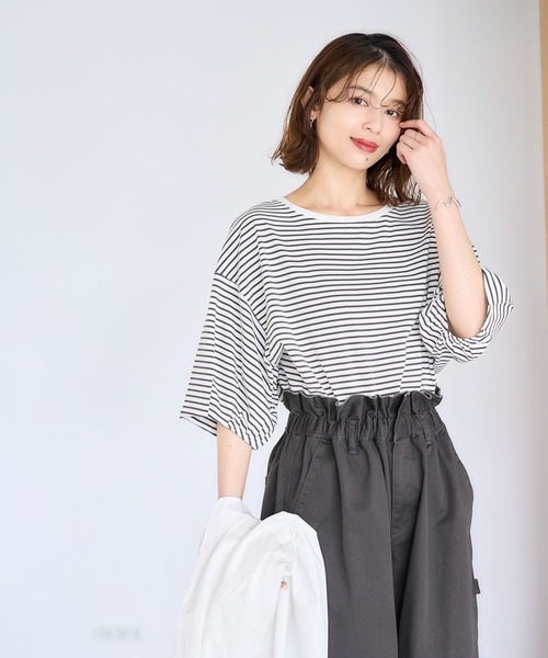 ホワイト パフスリーブ Tシャツ パフスリーブTシャツ ホワイト | urabnag