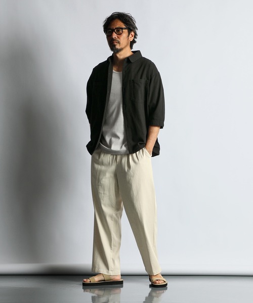 【、、、がみ】 ワイドシルエットデニムシャツ(ブラウス・シャツ) | a.v.v MEN
