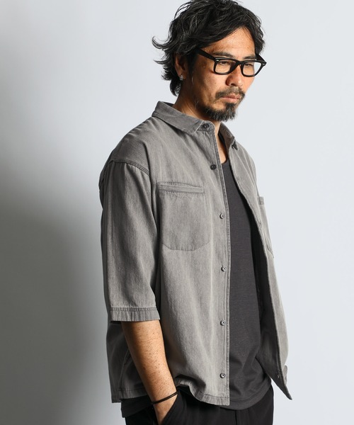 The DUFFER of ST.GEORGE シャツ 6.2oz DENIM 3Q SHIRT：6.2