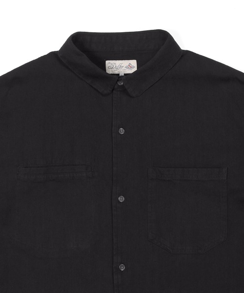 the duffer of st.george ブラックデニムシャツ セットアップ ブラックデニムシャツシャツアウター ｜The DUFFER