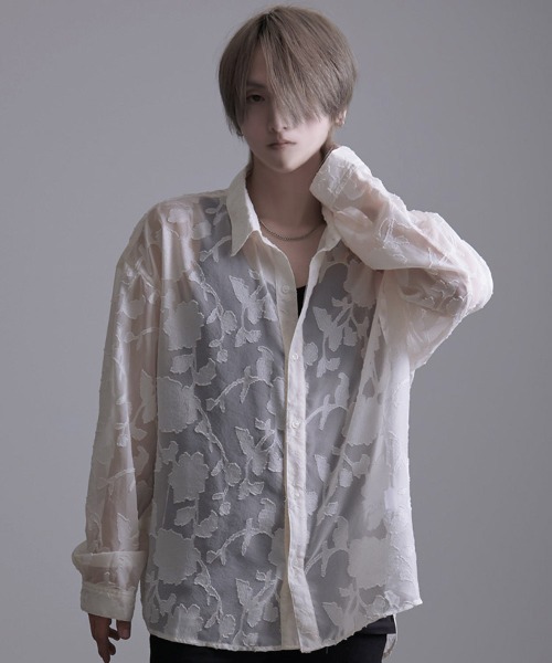 美品　MURRAL シアーパレットシャツ 総柄 SILVER BULLET（シルバーバレット） シャツ 「SILVER BULLET SELECT AP