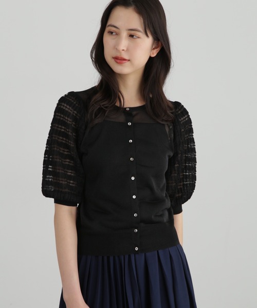 「JILL STUART」 半袖ニット FREE ブラック レディース