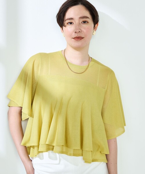 NOLLEY'S sophi シアーティアードプルオーバーニット NOLLEY'S sophi(ノーリーズソフィー)のシアーティアードプル