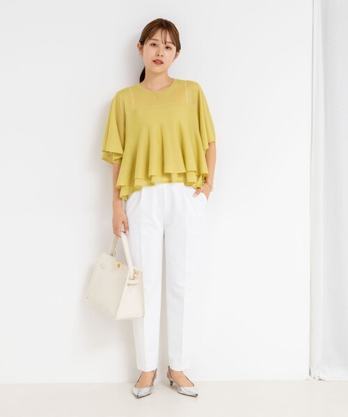 NOLLEY'S sophi シアーティアードプルオーバーニット セール】シアーティアードプルオーバーニット（ニット/セーター