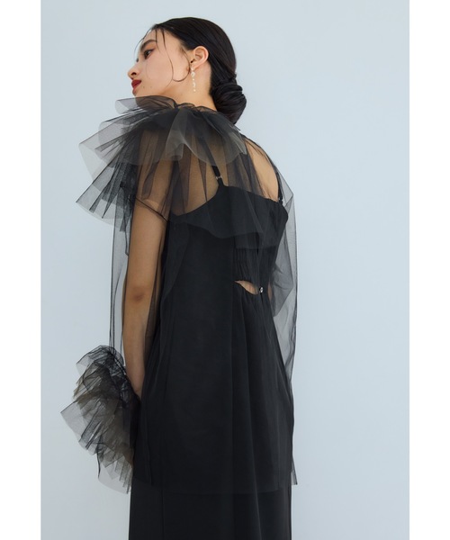 et.UNiVER nianaフリル ドレス　M ブルー et.UNiVER nianaフリル ドレス M ブルー Many way frill dress（ドレス