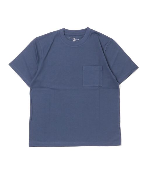 「NANO universe」 半袖Tシャツ M ブルー メンズ