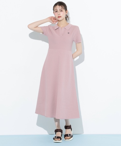 JILL by JILL STUART ポロシャツワンピース JILL by STUART ワンピース 配色切り替えポロシャツワンピース