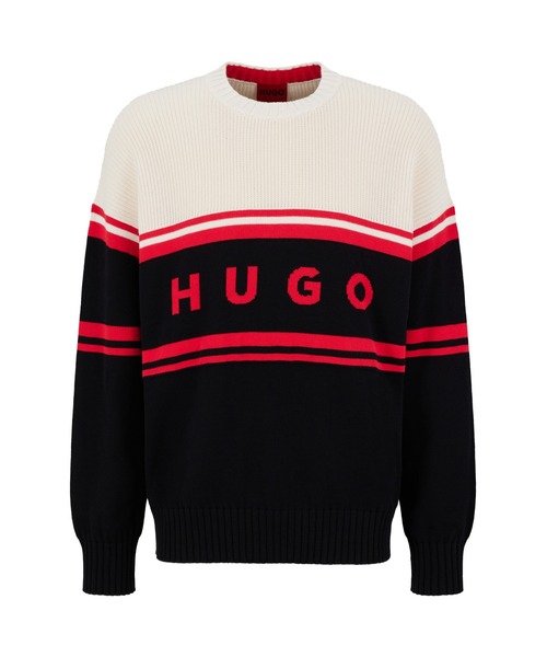「HUGO」 長袖ニット XX-LARGE ブラック メンズ