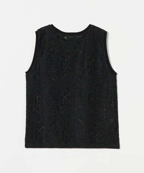 tシャツ 「手洗い可能」ラッセル レース ノースリーブ レディース BEAUTY＆YOUTH UNITED ARROWS tシャツ ラッセルレース
