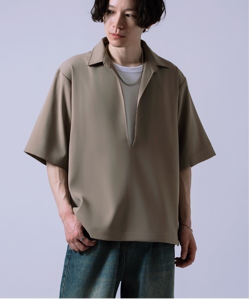 tシャツ 半袖 スキッパーシャツ メンズ レディース : ZOZOTOWN Yahoo