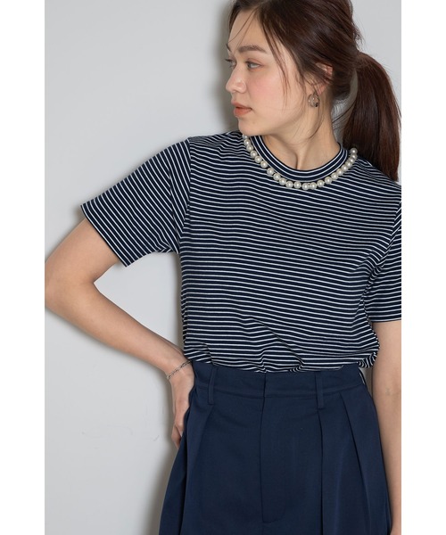 DSC パールTシャツ DSC / パールロゴTシャツ(SALE) TOPS Night STORE | ダブル