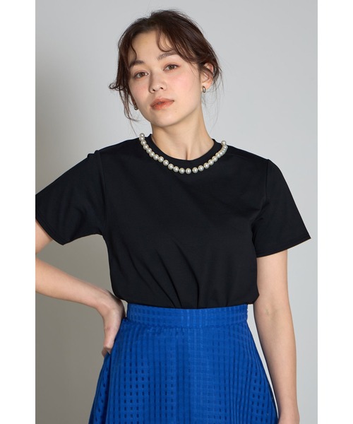 &. NOSTALGIA tシャツ パール付きTシャツ レディース : ZOZOTOWN