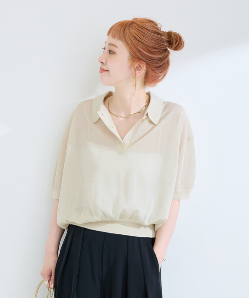 未開封　ichiAntiques バルーハンドニット モックネックプルオーバー 未開封 ichiAntiques バルーハンドニット モックネックプル