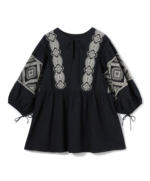 SOULEIADO（ソレイアード） ブラウス シャツ コットンエンブロイダリー