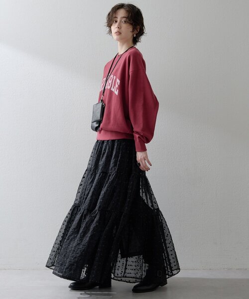 Whim Gazette スカート ドットシアースカート : ZOZOTOWN Yahoo