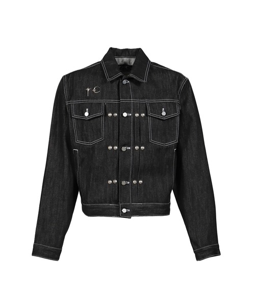 THUG CLUB ブラック デニムジャケット THUG CLUB（サグクラブ） デニムジャケット gジャン LAND WARFARE