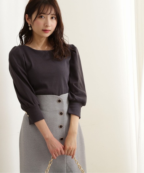 「PROPORTION BODY DRESSING」 7分袖カットソー SMALL グレー レディース