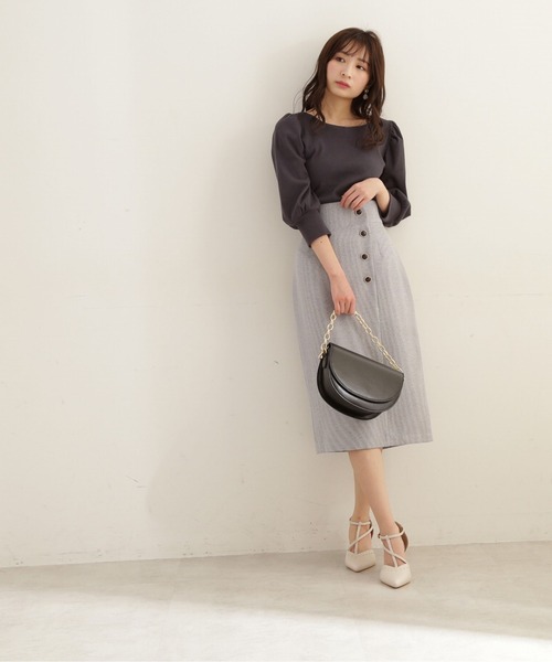 「PROPORTION BODY DRESSING」 7分袖カットソー SMALL グレー レディース