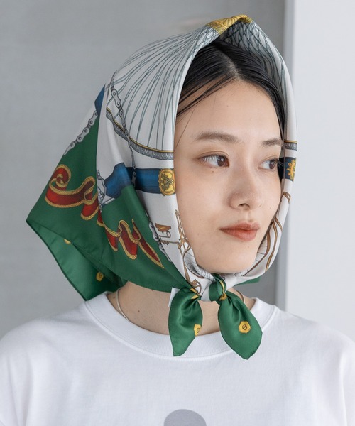 aulentti バンダナ柄シルクスカーフ A part by スカーフ バンダナ 「セレクト」AULENTTI_スカーフ