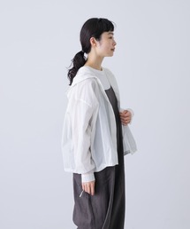 ブラウス シャツ コットンシルクシアーフーディシャツ レディース｜ZOZOTOWN Yahoo!店