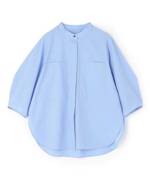 「UNFILO」 7分袖ブラウス MEDIUM ブルー レディース_画像9