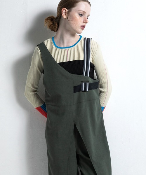 新品未使用タグ付き AULA AILA アウラアイラ オーバーオール サロペット AULA AILA サロペット オーバーオール サスペンダーサロペット