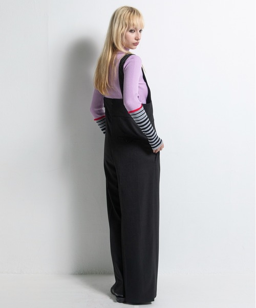 AULA AILA サロペット オーバーオール マーベルトショルダーサロペット