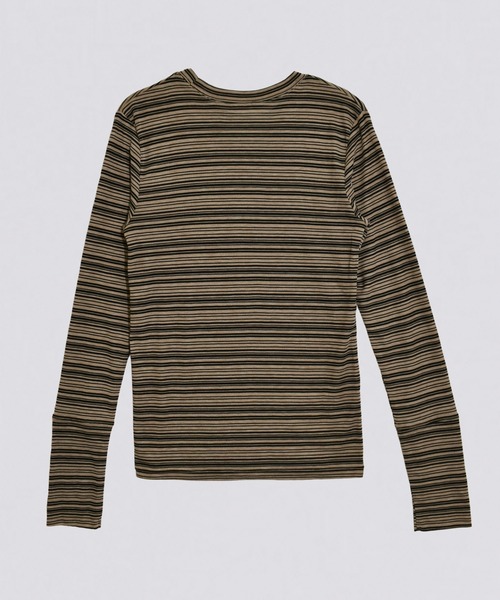 kiehtova tシャツ 「kiehtova」SHEER BORDER TOPS/シアー ボーダー
