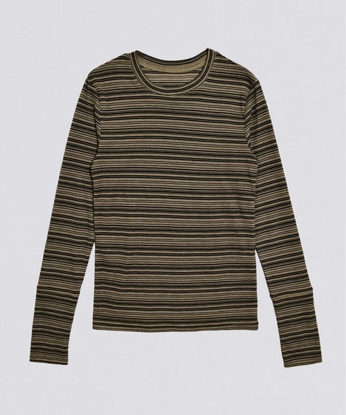 kiehtova tシャツ 「kiehtova」SHEER BORDER TOPS/シアー ボーダー
