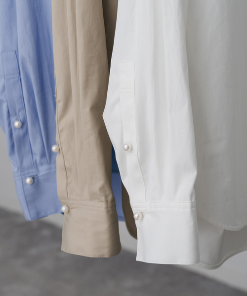 Spick＆Span ブラウス シャツ パールボタンシャツ レディース