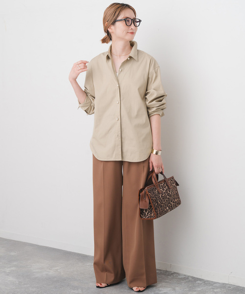 Spick＆Span ブラウス シャツ パールボタンシャツ レディース