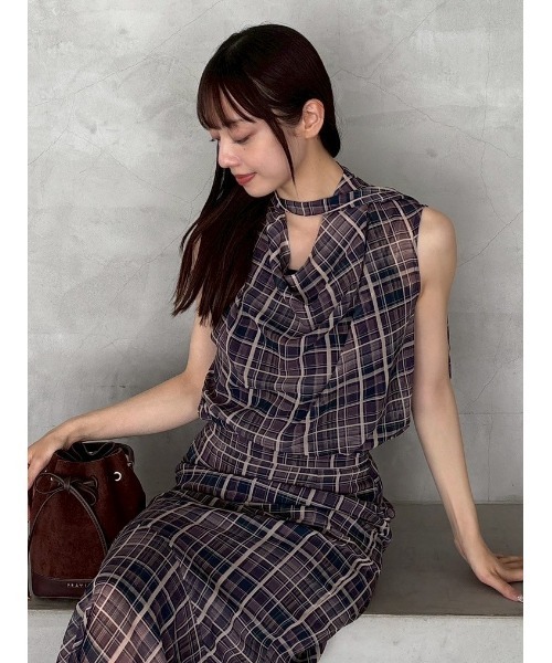 FRAYID ノースリブラウス ウォッシャブルクールサテンノースリブラウス／ウォッシャブル・接触冷