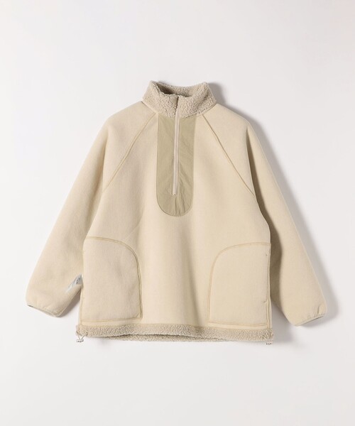 SHIPS any tシャツ any:「洗濯機可能」ボア フリース ハーフジップ