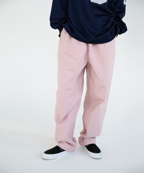 thisisneverthat ピンクパンツ ジッパーLサイズ thisisneverthat（ディスイズネバーザット） パンツ Flow Pant メンズ