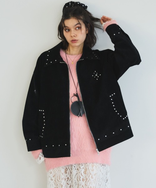 MIRROR STOKE コート アウター 「ZOZO限定」SUEDE STUDS JACKET