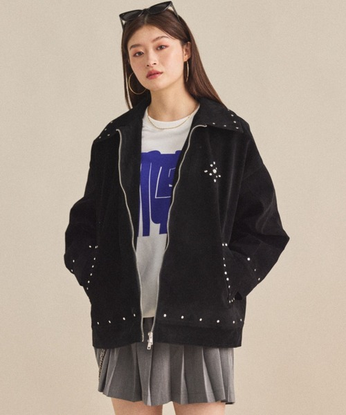 ジャケット・アウター str MIRROR STOKE コート アウター 「ZOZO限定」SUEDE STUDS JACKET