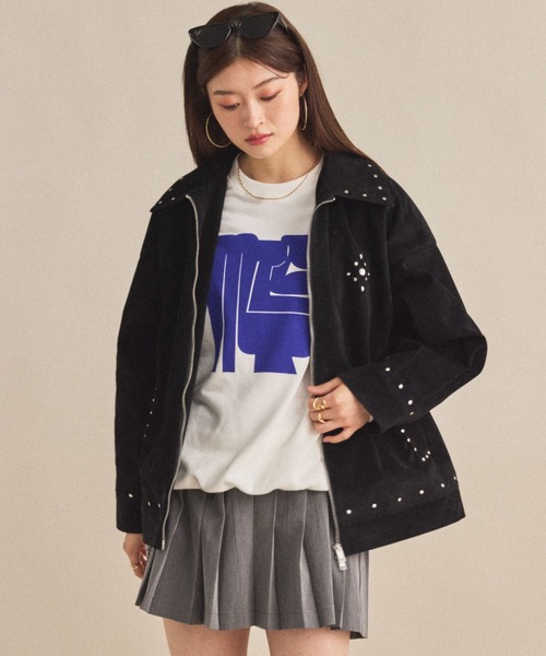 MIRROR STOKE コート アウター 「ZOZO限定」SUEDE STUDS JACKET