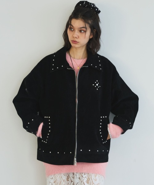 MIRROR STOKE コート アウター 「ZOZO限定」SUEDE STUDS JACKET